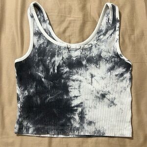 Tie dye crop tank top